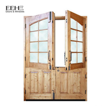 porta de madeira lixar máquina de madeira teca porta dupla design / exterior da porta de madeira fotos